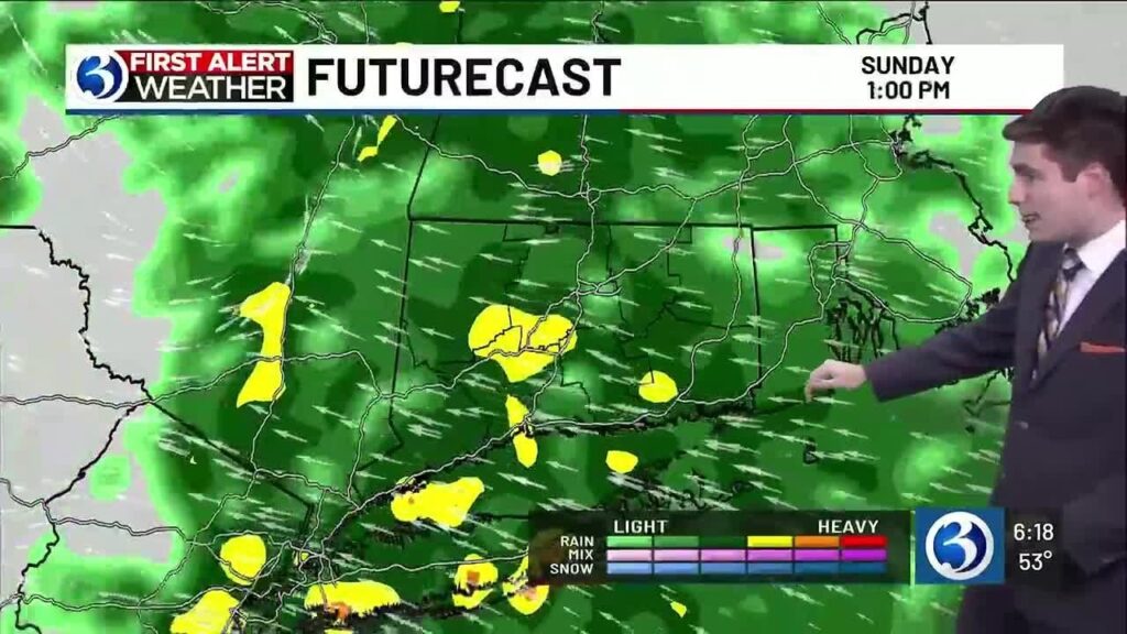 FORECAST: Rain Sunday prompts a First Alert Weather Day