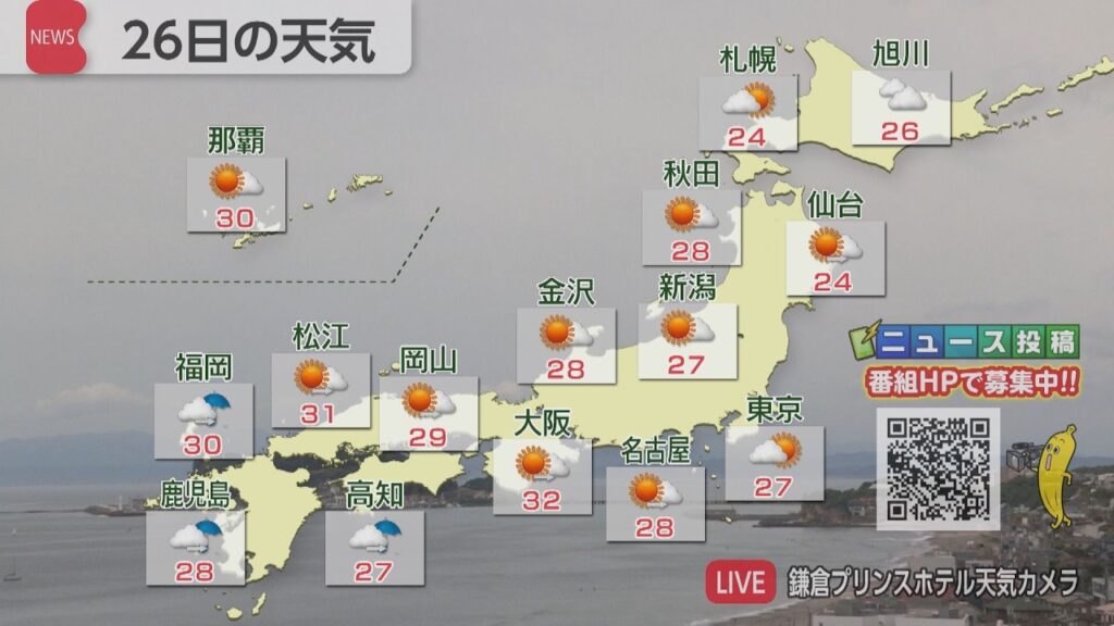 5月26日の天気 5月26日の天気