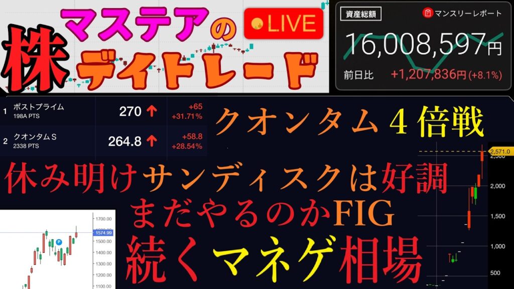 【第256回】マステアの株デイトレ配信 2026 05/27