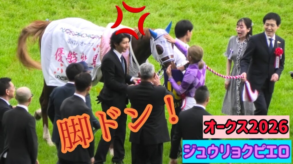 【オークス2026】今村騎手になでなでされてキレるジュウリョクピエロ【オルフェーヴル産駒】