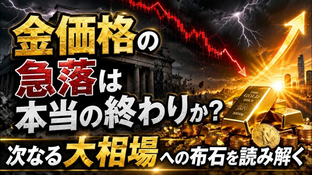金価格の急落は本当の終わりか？ 次なる大相場への布石を読み解く