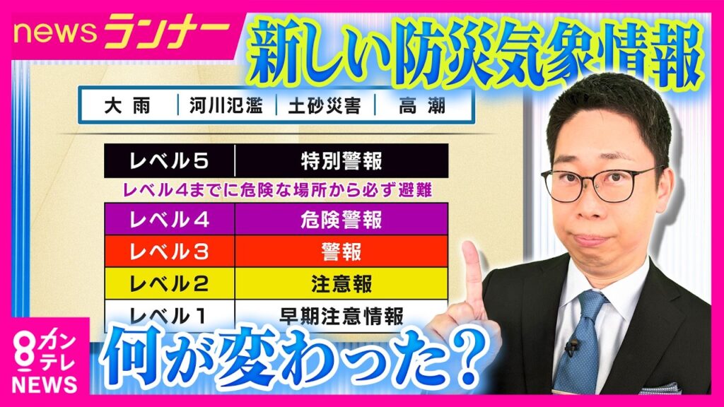 【解説】「レベル3”で逃げてください」　新“防災気象情報”　どう行動すればいい？　｜newsランナー〈カンテレNEWS〉