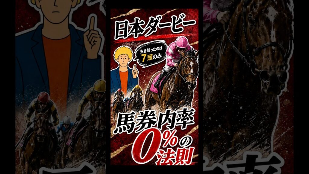 【競馬】日本ダービー　馬券内率0%の法則　#競馬 #競馬予想 #日本ダービー