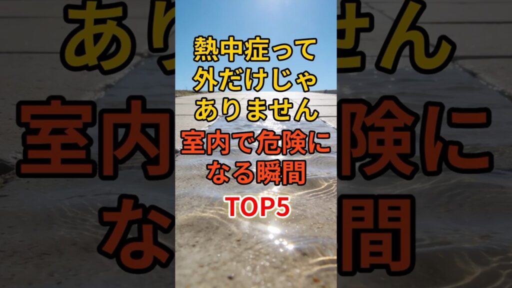 熱中症ってそとだけじゃありません室内で危険になる瞬間TOP5 #備蓄品#防災#地震#津波#緊急事態#雑学#熱中症