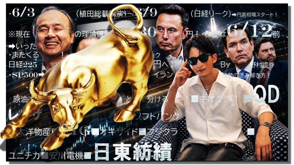 株高相場が終わるタイミングは〇〇の日！ドル円、GOAL間近！QD＆FIG＆日東紡！！