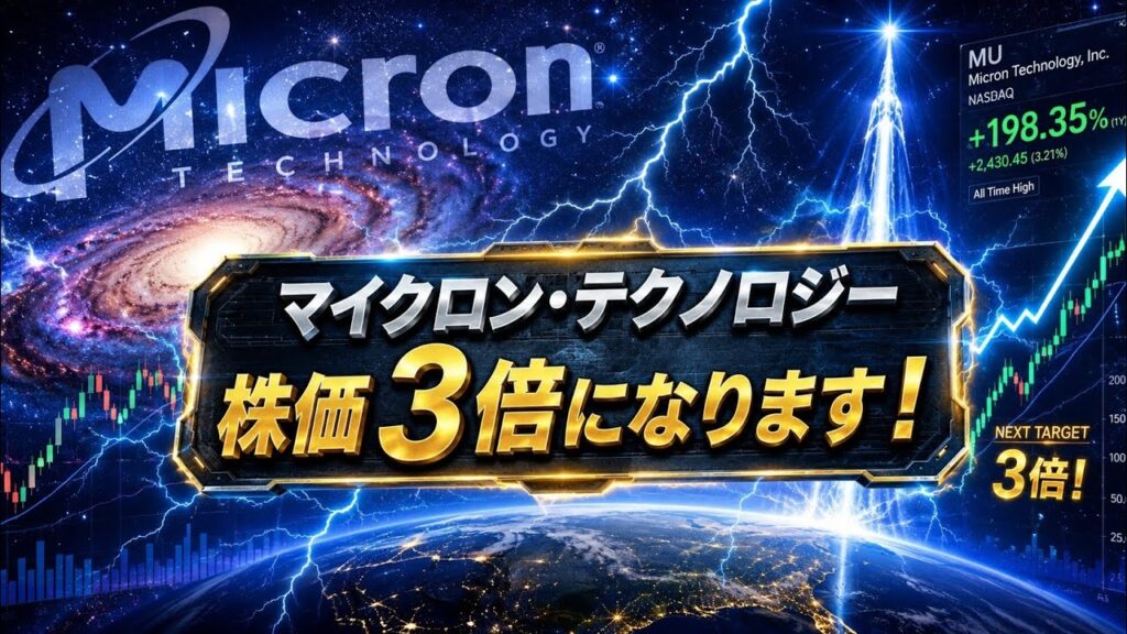 【割安】「マイクロン・テクノロジーの株価は上昇します！」