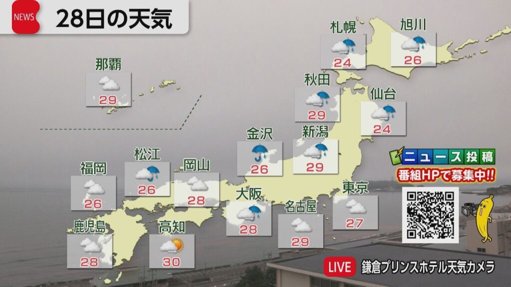 5月28日の天気 5月28日の天気