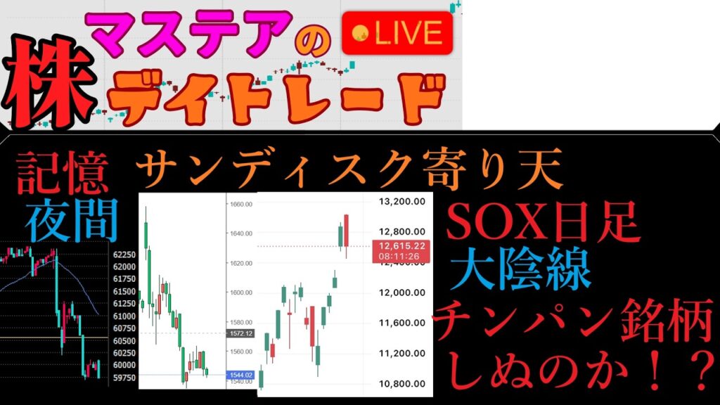 【第257回】マステアの株デイトレ配信 2026 05/28
