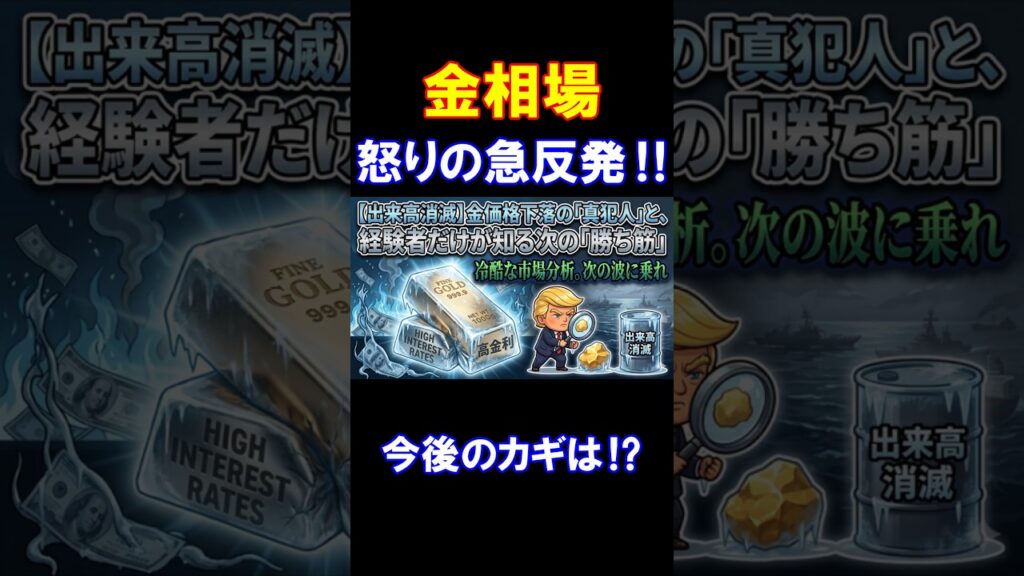 金は本物の上昇なのでしょうか？ #金相場 #金価格 #金利