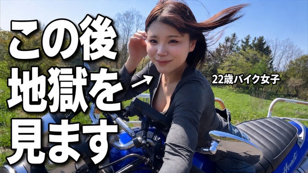 【放送事故】雨女を卒業した22歳バイク女子、快晴の中ツーリング中に地獄を見ました。