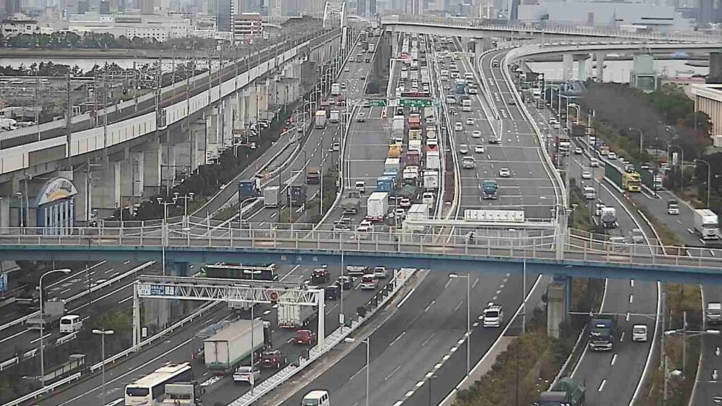 【LIVE】首都高 高速湾岸線 葛西付近・有明方向 ライブカメラ/Tokyo highway Live Camera 2026/05/30 01:10～