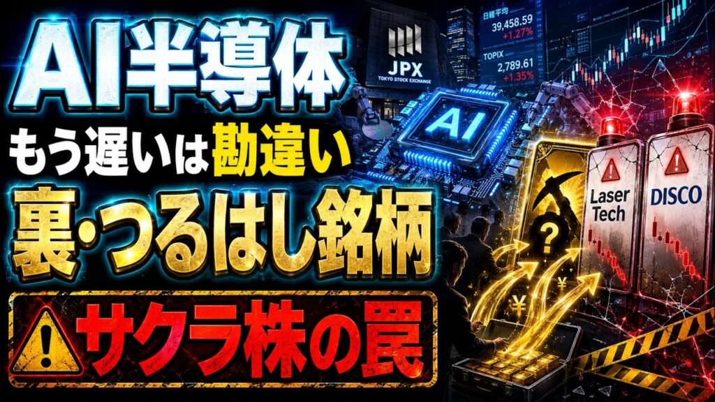 【日経平均最高値】まだ間に合うテンバガー候補！需給データから暴く半導体株の絶望の罠と聖域#日本株 #半導体株 #テンバガー候補