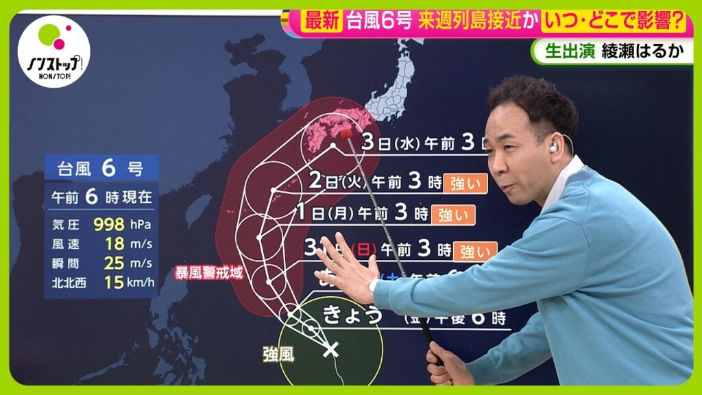 【台風6号接近】あす「足立の花火」開催どうなる?2年連続で直前中止…予想進路は?天達気象予報士解説【ノンストップ!】 【台風6号接近】あす「足立の花火」開催どうなる?2年連続で直前中止…予想進路は?天達気象予報士解説【ノンストップ!】
