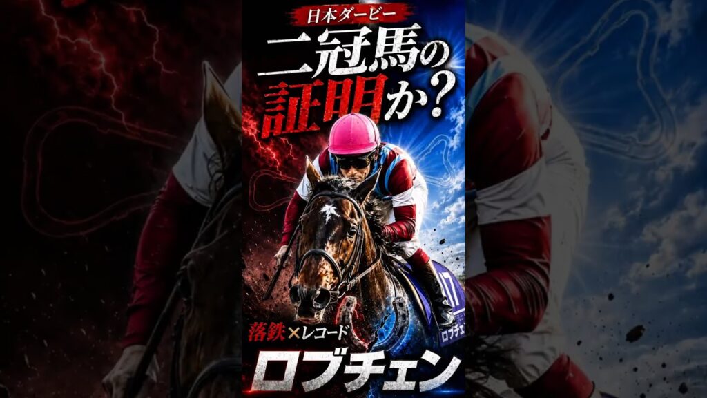 【日本ダービー】ロブチェンは本物か？落鉄レコード勝ちの真実