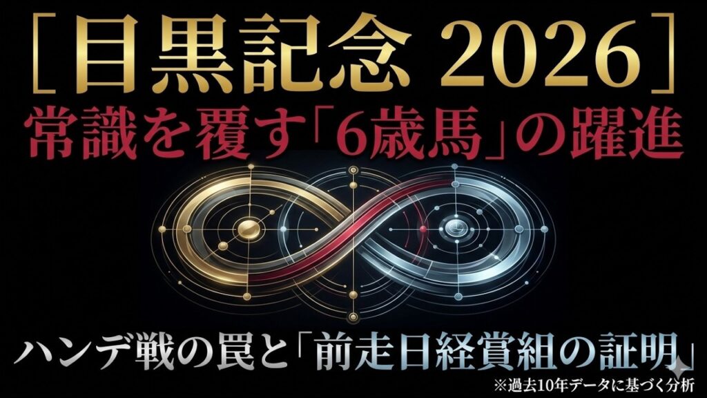 【目黒記念 2026】過去10年のデータが暴く「格不問」の真実と黄金ローテーション