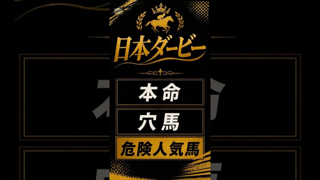 【日本ダービー 2026年】最終予想#日本ダービー #日本ダービー2026 #日本ダービー予想 #東京優駿 #競馬予想