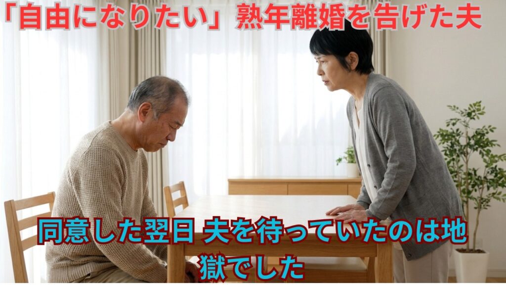 『自由になりたい』夫が離婚宣言→翌日復縁要求【衝撃展開】まさかの結末