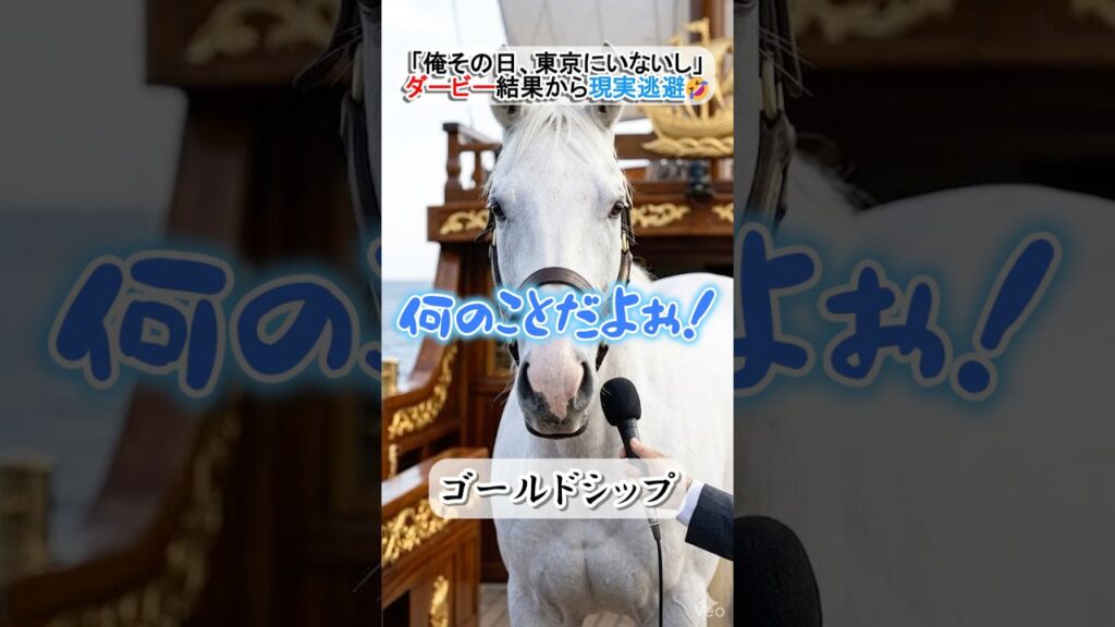 ゴールドシップ先輩、ダービーのアドバイス中に不都合な過去を思い出す。笑 #ゴールドシップ #競馬 #名馬 #日本ダービー #ウマ娘