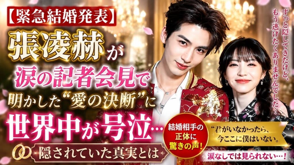 💔【涙の結婚発表】張凌赫 が初めて明かした“本当に愛した人”…隠されていた真実に世界中が号泣😭💍