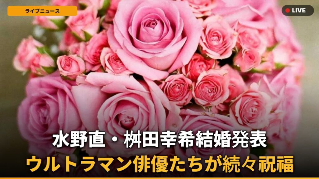 【速報】『ウルトラマン』俳優・水野直、まさかの結婚発表！お相手はあの女優だった