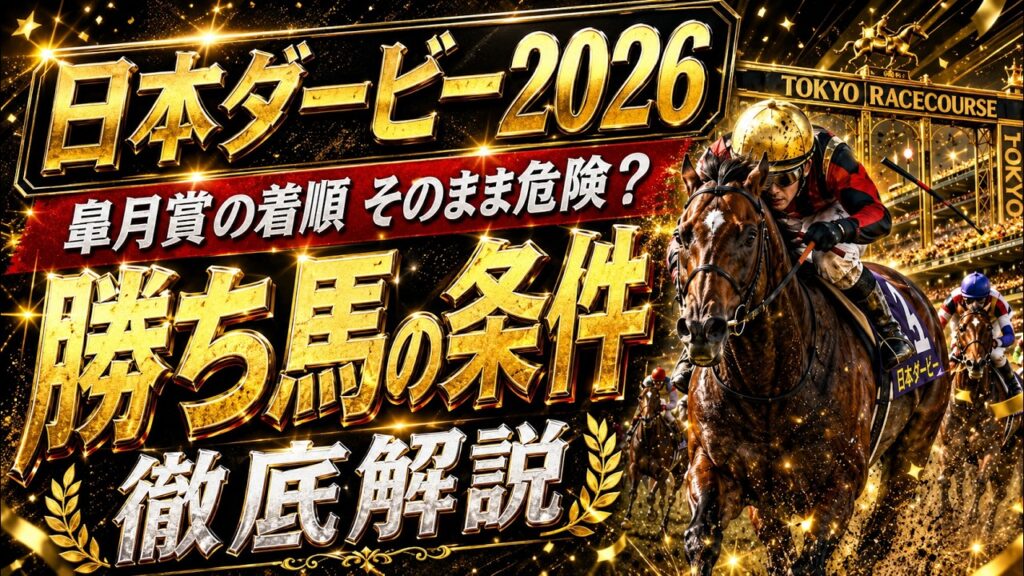 【日本ダービー2026】皐月賞の着順をそのまま信じるな!過去10年の傾向を徹底解説 【日本ダービー2026】皐月賞の着順をそのまま信じるな!過去10年の傾向を徹底解説