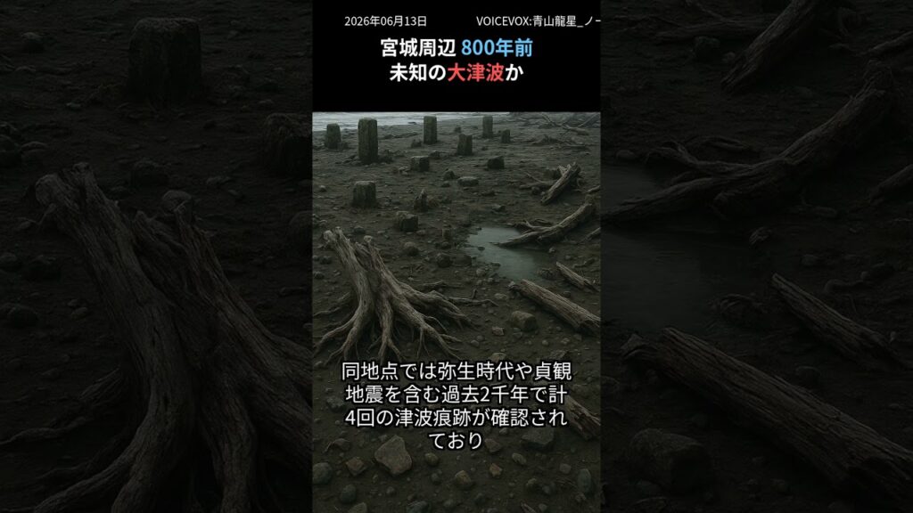 宮城県で未知の大津波の痕跡を発見 東北大チームが約800年前の堆積物を特定 宮城県で未知の大津波の痕跡を発見 東北大チームが約800年前の堆積物を特定