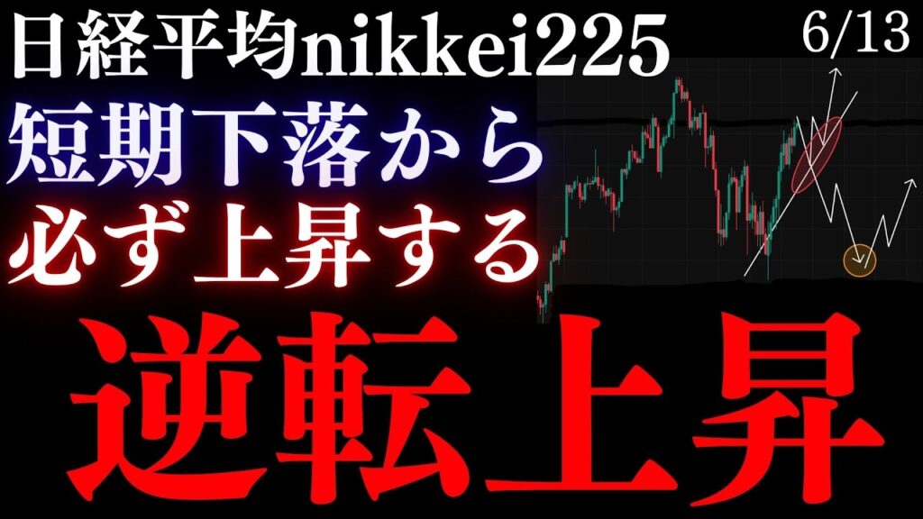 《日経平均“押し目待ち”今、飛び乗りは危険。》調整下落の買い場を絶対に逃すな。逆転上昇シナリオ徹底分析！　花輪のNikkei225テクニカル分析