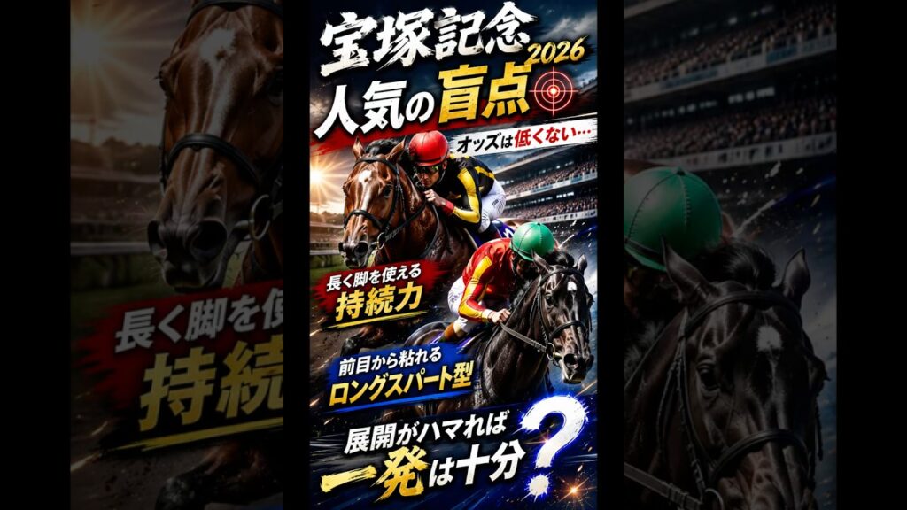 【宝塚記念2026】人気の盲点…オッズ以上に怖い穴馬2頭を発見 #宝塚記念 #競馬予想