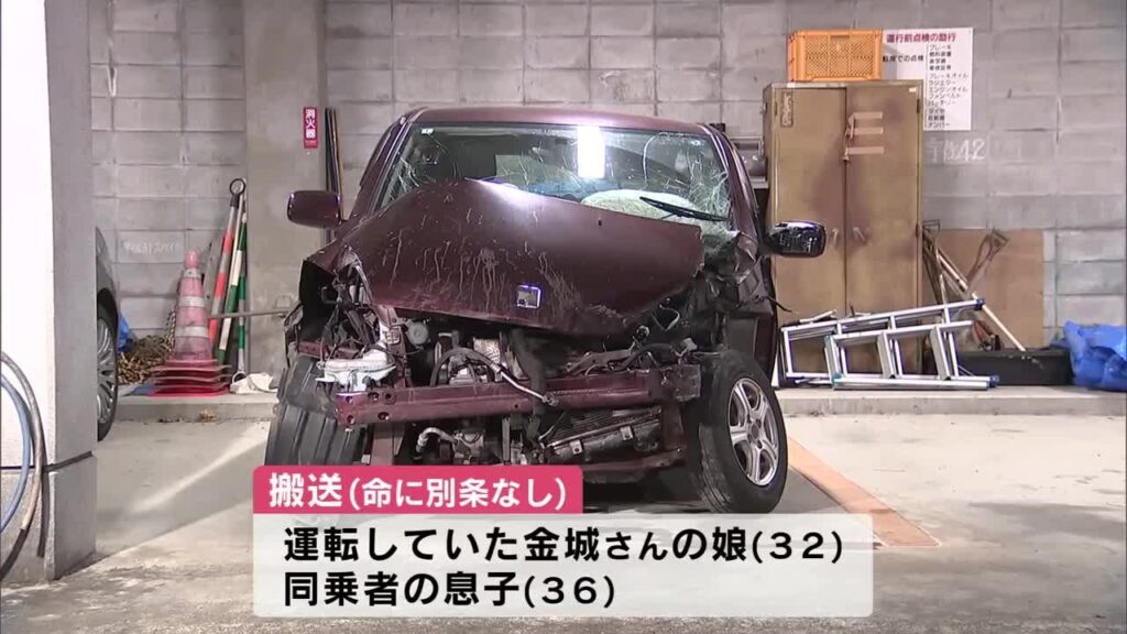 車がガードレールに衝突　乗っていた56歳の母親が死亡　32歳の娘と36歳の息子も病院に搬送　大分