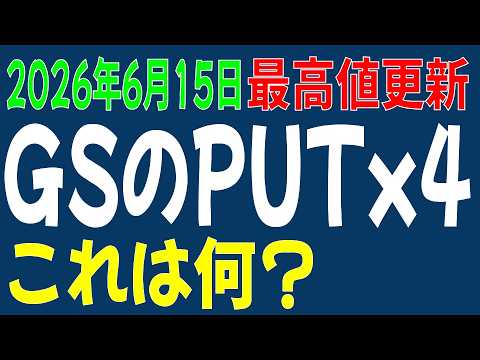 6/15 日経平均先物 オプション GSが4連PUT 6/15 日経平均先物 オプション GSが4連PUT