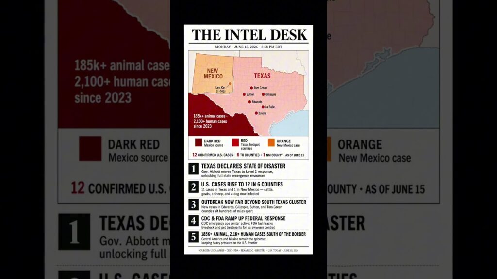 Screwworm Outbreak 2026: Texas Disaster Declaration and 12 U.S. Cases Screwworm Outbreak 2026: Texas Disaster Declaration and 12 U.S. Cases