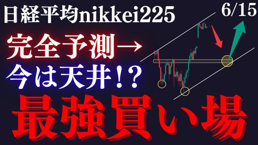 ⚠️日経平均の”最強買い場”きます。上昇終了チャネル上限から調整は大暴落になりかねません:RedのNikkei225テクニカル徹底分析