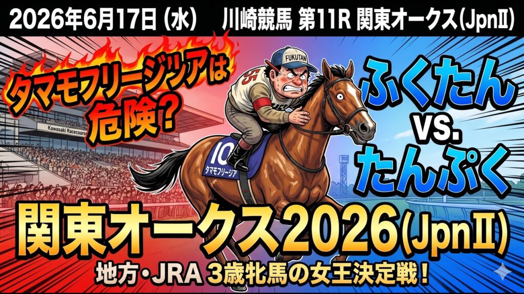 関東オークス2026予想【川崎競馬】JRA組が過去10年で10勝🔥【全頭診断＋調教診断＋買い目】