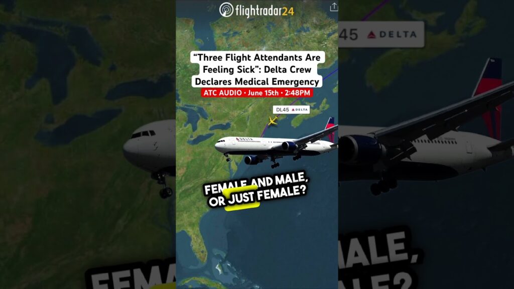 “Three Flight Attendants Are Feeling Sick”: Delta Crew Declares Medical Emergency