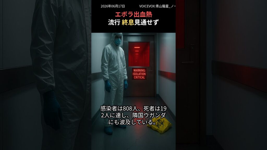 コンゴでエボラ出血熱が拡大、死者192人に　WHO緊急事態宣言から1カ月