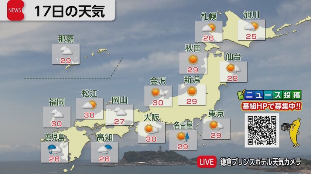 6月17日の天気