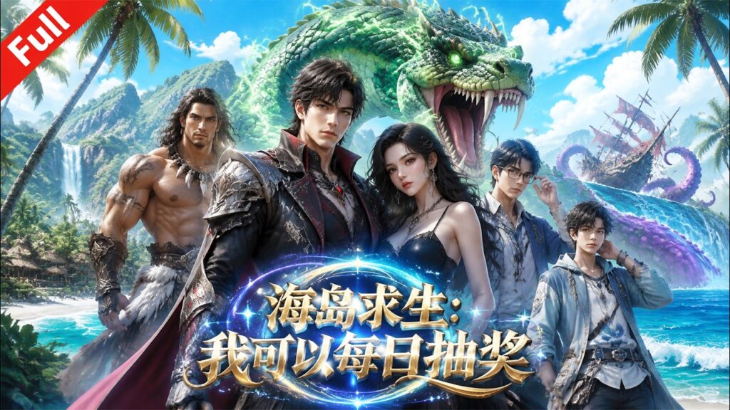【漫剧全集】穿進海島求生遊戲！開局抽中海水淨化器＋神級魚竿！獵棕熊、退掠奪者、馴毒蛇，安全屋升級鋼鐵堡壘，一路殺進國戰！