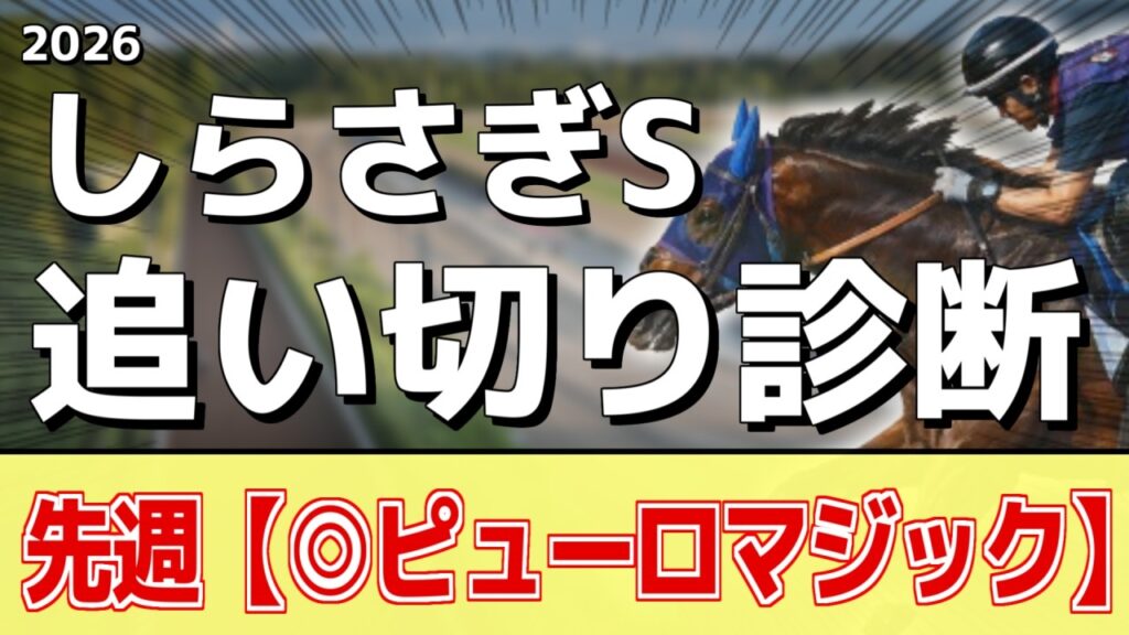 追い切り徹底解説！【しらさぎステークス2026】エコロアルバ、ファンダムなどの状態はどうか？調教S評価は2頭！