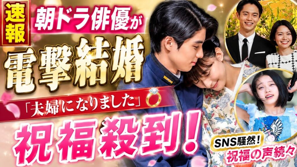 🔥【速報】朝ドラ俳優が電撃結婚発表💍✨「夫婦になりました」報告に祝福殺到！SNS騒然🎉❤️ | Morning Drama Japan