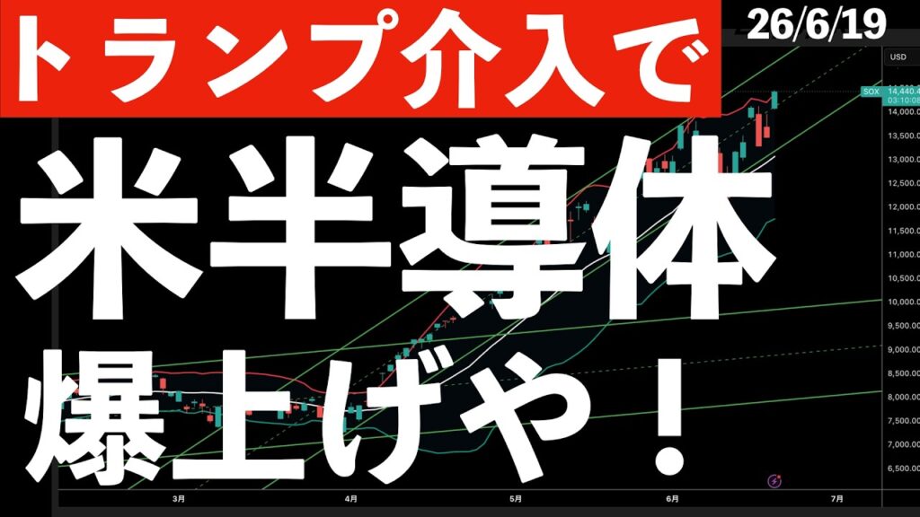 【トランプ介入】米半導体株が最高値更新！日本株は？　#米国株 #日経平均 #sp500 #soxl #nvda