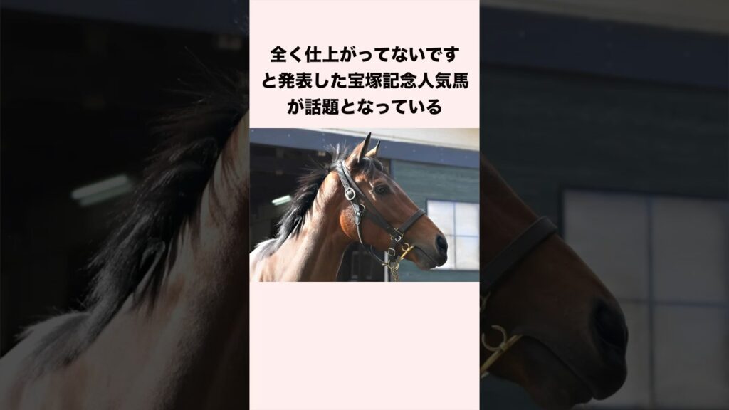 全く仕上がってないですと発表した宝塚記念人気馬が話題となっている #競馬 #競馬予想 #shorts