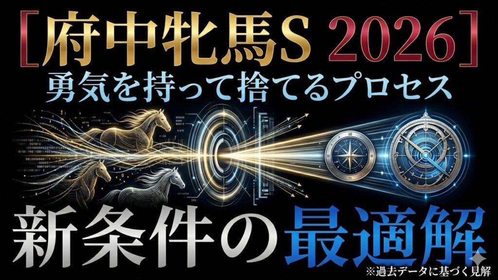 【府中牝馬S 2026】過去データが通用しない新舞台。客観的事実と推奨軸馬