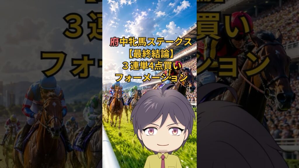 府中牝馬ステークス2026【2週連続狙います！】３連単4点買い　フォーメーション