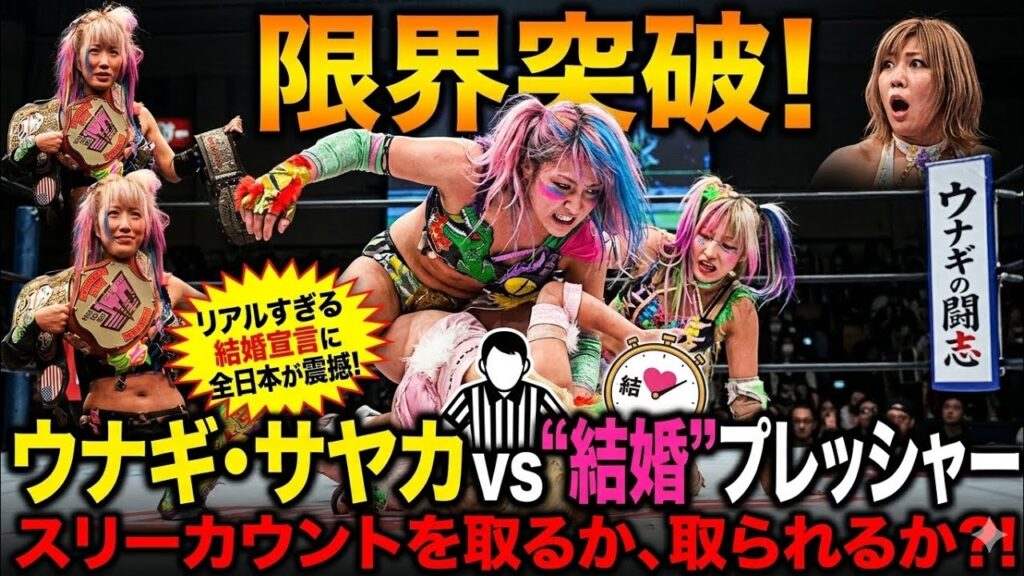 🔥「結婚にスリーカウント寸前…⁉️」ウナギ・サヤカ、“未来の結婚宣言”にSNS騒然💍💥👑