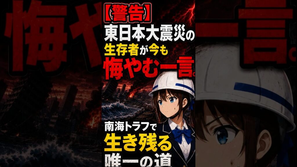 【警告】東日本大震災の生存者が今も悔やむ一言「南海トラフで生き残る唯一の道」