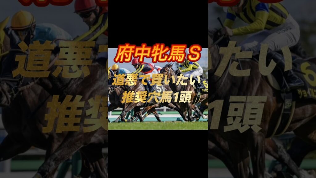 府中牝馬ステークス2026 道悪で買いたい推奨穴馬1頭紹介