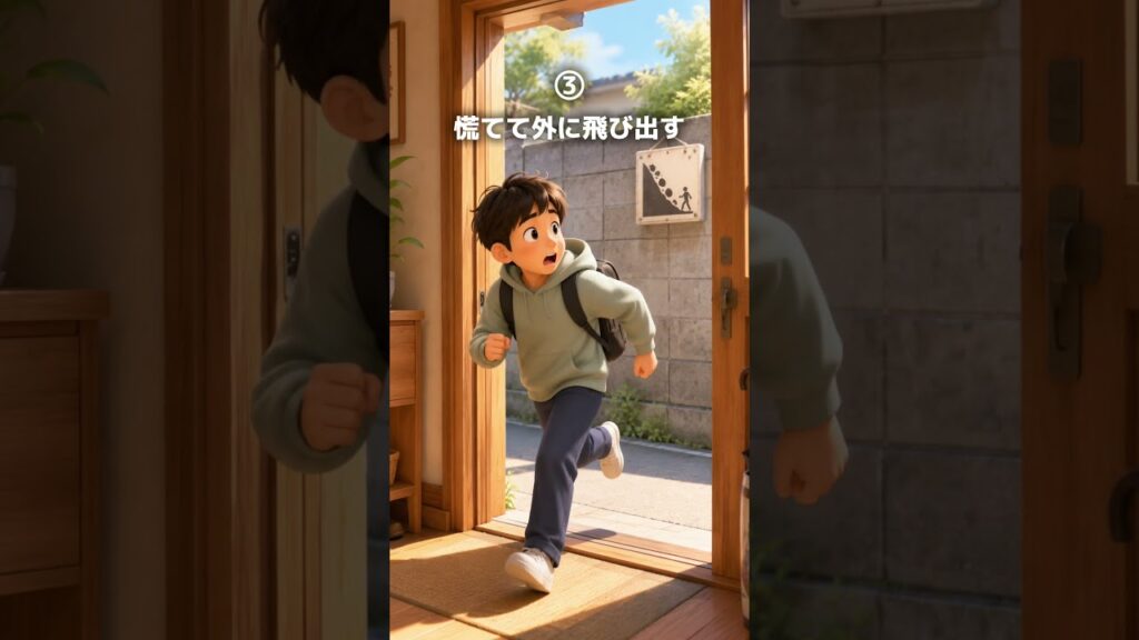 緊急地震速報が鳴った時にやってはいけない行動3選⚠️いざという時のために普段から準備してしておきましょう！#災害 #南海トラフ #地震 #防災グッズ #災害対策