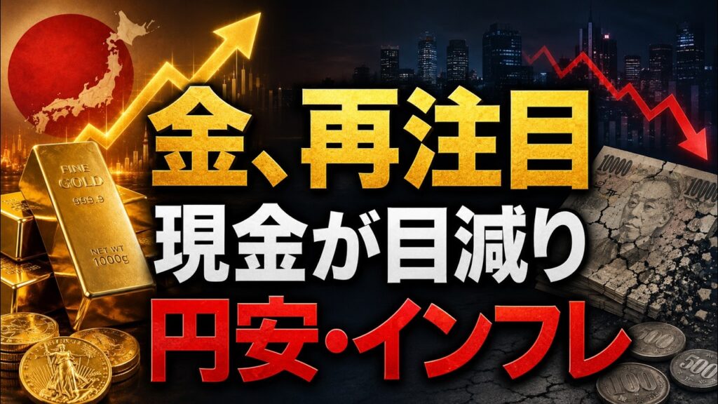 【金が再び注目される理由】円安とインフレで現金の価値が静かに減る時代、日本人はどう資産を守るべきか.