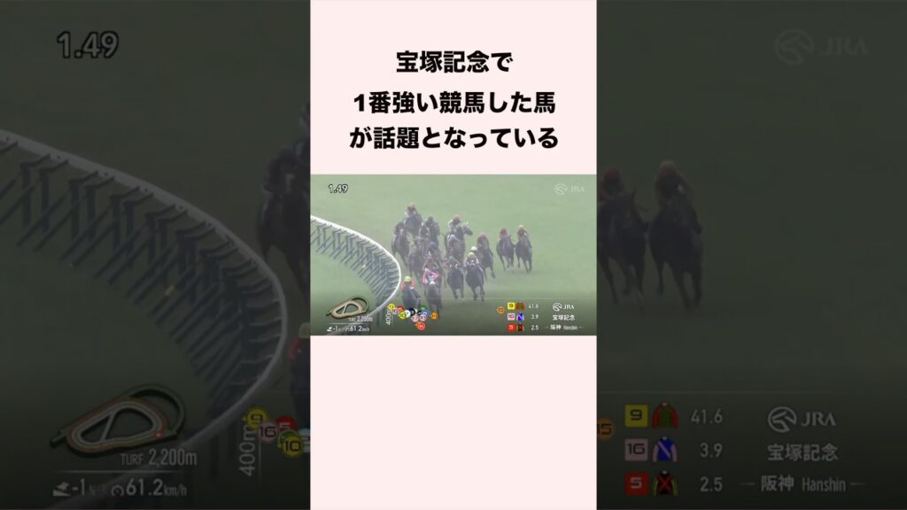 宝塚記念で1番強い競馬した馬が話題となっている #競馬 #競馬予想 #shorts