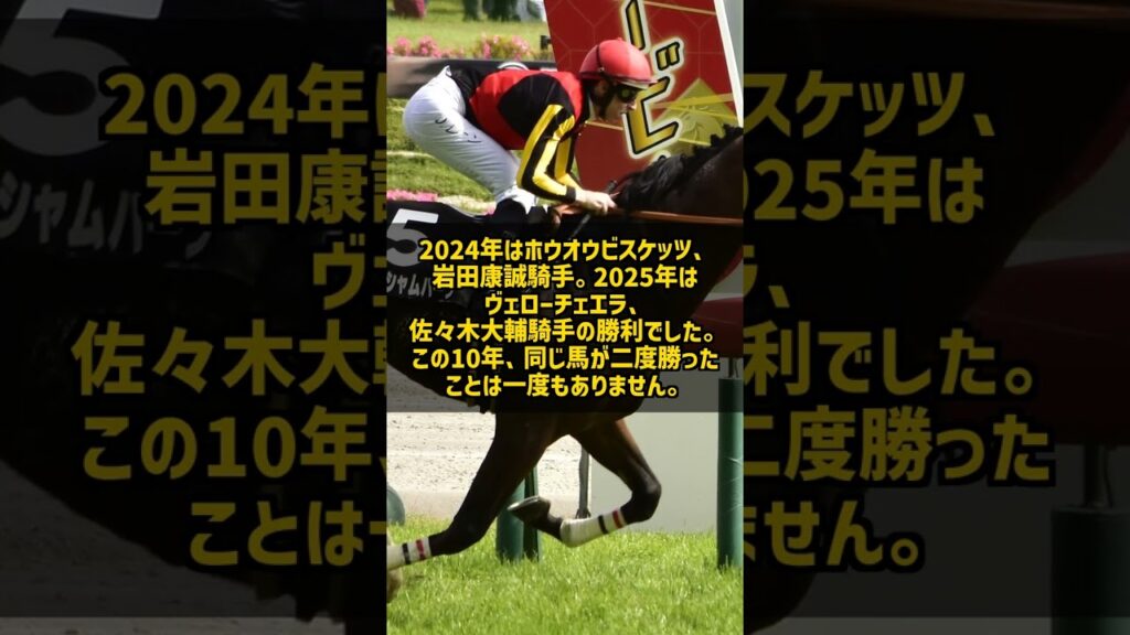 函館記念は過去10年すべて違う馬が勝っている ハンデGIIIの波乱の歴史 #Shorts
